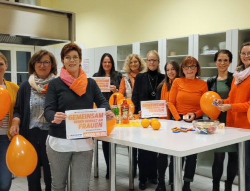 „Orange the World“ – Zonta Club Lippstadt heute aktiv beim internationalen Tag zur Beseitigung von Gewalt gegen Frauen